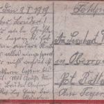 Bayern - Eglfing b. Haar handgez. Feldpostkarte (Lazarett) 10.1.1919 n. Rottach