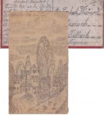 Bayern - Eglfing b. Haar handgez. Feldpostkarte (Lazarett) 10.1.1919 n. Rottach