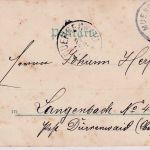 Bayern - München Justizpalast, Rathaus etc. farb. Mehrbildlitho gelaufen 1897