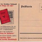DR - 42 Pfg. Braunes Band Oberrandstück/Blankokarte SST Helgoland 1940