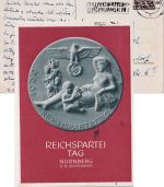 DR - Nürnberg 1939 Reichsparteitag 6 Pfg. Sonderganzsache Seestadt Rostock 1939