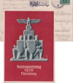 DR - Nürnberg 1936 Reichsparteitag Sonderkarte Msch.-SST 13.9.36 n. Schwerin