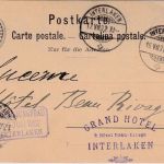 Schweiz - 5 Rp. Ganzsachenkarte Luzern - Interlaken (Hotel Jungfrau) 1902