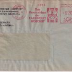 Bizone - Frankfurt-Höchst 19.4.49 20 Pfg. AFS Brief "US-Administration"