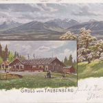 Bayern - Taubenberg T. Thalham Posthilfstellen-Ra3 Ansichtskarte 1904 n. Aying