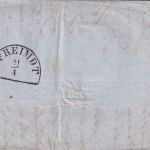 Bayern - 6 Kr. Quadrat braun Brief v. Barmen (!) 2x gMR 243 Nürnberg 18.4.1855
