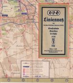DR - Berliner Verkehrsbetriebe Karte Liniennetz Straßenbahn/Bus/U-Bahn 1938