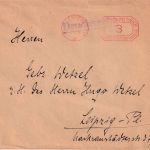 DR - Leipzig 2 - 8.12.23 3 Pfg. PFS Drucksachenbrief im Ort gelaufen