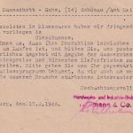 AM-Post - Wolfsburg (12.3.46) Notstempel 6 Pfg. Ganzsache + Zusatz n. Schönau
