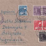 All.Bes. - 20 Pfg. Arbeiter u.a. Zensurbrief n. JUGOSLAWIEN Kiel Reichspost 1948