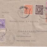 All.Bes./AM-Post - 40 Pfg. Ziffer u.a. Zensurbrief n. ÖSTERREICH München 27.6.46