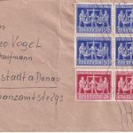 All.Bes./Währungsreform - 4x50+2x24 Pfg. Exportmesse Brief München 21.6.48