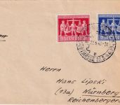All.Bes. - 24+50 Pfg. Exportmesse brief/FDC ESST Hannover - Nürnberg 22.5.46