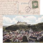 Bayern - Neuenmarkt Bayreuth Zug 1102 Bahnpost-K2 karte Kulmbach - Amberg 1909