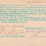 Bayern - Hof Regensburg 5 Bahnpost Karte Wiesau - Parsberg 1907