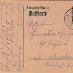 Bayern - Weilheim Schongau Bahnpost-Reserve-K2 Ganzsache Peiting München 17.8.17