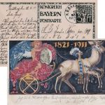 Bayern - Plattling Rosenheim 2 Bahnpost-K1 Ganzsache n ÖSTERREICH Plattling 1911
