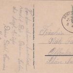 Bayern - Seckach Miltenberg Zug 4 RP-Bahnpost Karte Amorbach Offenbach a/M 1918