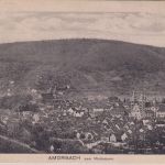 Bayern - Seckach Miltenberg Zug 4 RP-Bahnpost Karte Amorbach Offenbach a/M 1918