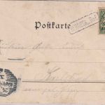 Bayern - Bischofsgrün Neuenmarkt III Bahnpost K1 Übernahme Berneck Karte 1899
