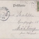 Bayern - Bayreuth Neuenmarkt I Bahnpost K1 Übernahme Bayreuth Karte 1899