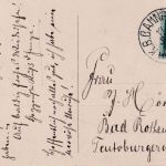 Bayern - Hof Bamberg Bahnpost K1 AK Lichtenfels n. Bad Rothenfelde 1913