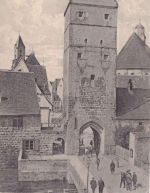 Bayern - Dombühl Nördlingen I Bahnpost-K1 AK Dinkelsbühl n. Neuoffingen 1909