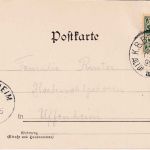 Bayern - Altdorf III Feucht Bahnpost-K1 AK Altdorf n. Uffenheim 1899