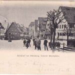 Bayern - Altdorf III Feucht Bahnpost-K1 AK Altdorf n. Uffenheim 1899