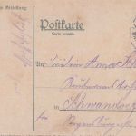 Bayern - Nürnberg Fürth II Bahnpost-K1 5 Pfg. AK Hersbruck n. Schwandorf 1912