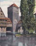 Bayern - Nürnberg Hof II Bahnpost-K1 5 Pfg. AK Nürnberg n. Berlin 1906