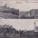 DR-Infla - Nürnberg Hof Zug 207 apt. Bahnpost-Ra4 AK Maintal n. Dresden 1922