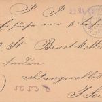 Bayern - Nürnberg München II Bahnpost-K1 5 Pfg. Ganzsache n. München 1883