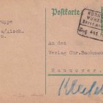 DR - Nürnberg Würzburg Zug 441 Bahnpost-Ra4 5 Pfg. Ganzsachenkarte Neustadt 1926