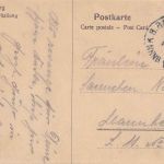 Bayern - Nürnberg Würzburg VI Bahnpost-K1 AK Nürnberg n. Mannheim 1912
