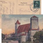 Bayern - Nürnberg Würzburg VI Bahnpost-K1 AK Nürnberg n. Mannheim 1912