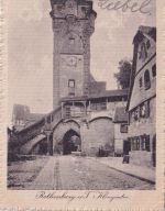 Bayern - Rothenburg III Steinach Bahnpost-K1 5 Pfg. AK Rothenburg - Kandel 1913