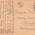 Bayern - Rothenburg III Dombühl Bahnpost-K1 5 Pfg. AK Rothenburg - München 1910