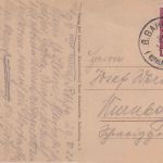 DR-Infla - Rothenburg II Steinach apt. Bahnpost-K1 Karte Rothenburg 1922