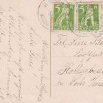 Bayern - Windsheim I Neustadt apt. Bahnpost-K1 3x5 Pfg. Abschied Karte 3.4.20
