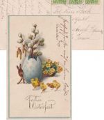 Bayern - Windsheim I Neustadt apt. Bahnpost-K1 3x5 Pfg. Abschied Karte 3.4.20