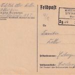 DR- Windsheim Steinach Zug 20 apt. Bahnpost-Ra4 Feldpostkarte Illesheim 26.12.39