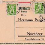 Bayern - Greding II Roth b. Nbg. Bahnpost-K1 GA+Zusatz n. Nürnberg 12.4.20