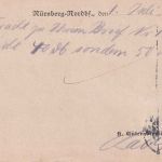 Bayern - Nürnberg III Eger Bahnpost-K1 Dienstkarte Nürnberg - Mitterteich 1911