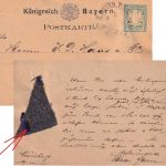 Bayern - Nürnberg Hof Bahnpost-HKS 5 Pfg. Ganzsache/Muster ohne Wert 1877