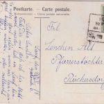 Bayern - Nürnberg Hersbruck Zg.46 (?) Bahnpost-Ra2 Karte Lauf - Rückersdorf 1918