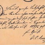 Bayern - Nürnberg Würzburg Bahnpost-K1 5 Pfg. Ganzsache n. Fürth 1877