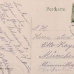 Bayern - Nürnberg Regensburg 6 Bahnpost-K1 AK Nürnberg n. München 1910