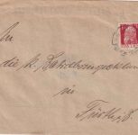 Bayern - Eschenau II Erlangen Bahnpost-K1 10 Pfg. Dienstbrief n. Fürth 1914