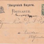 Bayern - Kaiserslautern CIII Alzey Bahnpost-K1 5 Pfg. Ganzsache n. Emden 1894